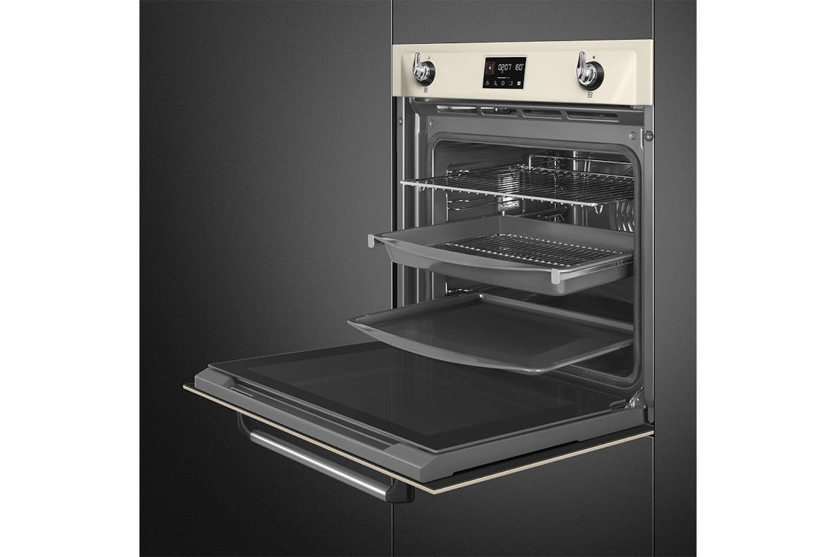 Smeg Victoria Built-in Single Steam Oven | SOP6902S2PP | Cream-5