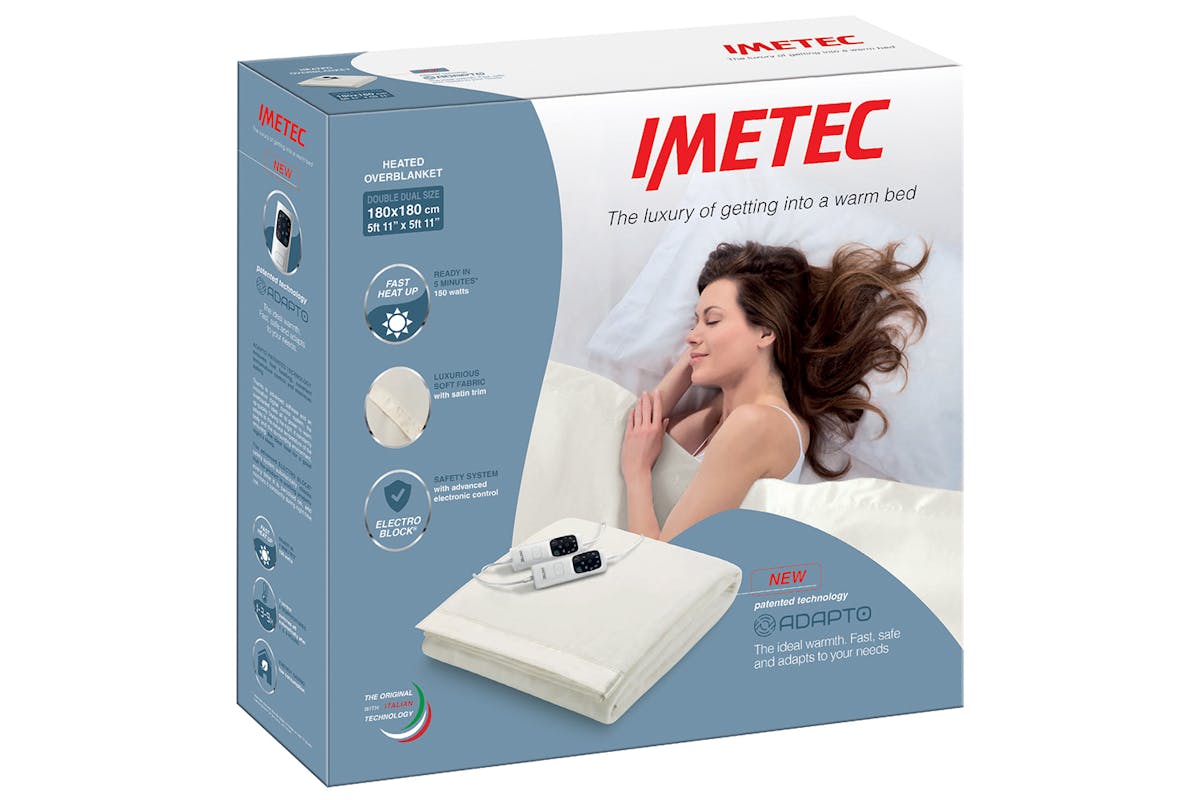 Imetec Solid Fleece Adapto Double Dual Overblanket | 16754-2