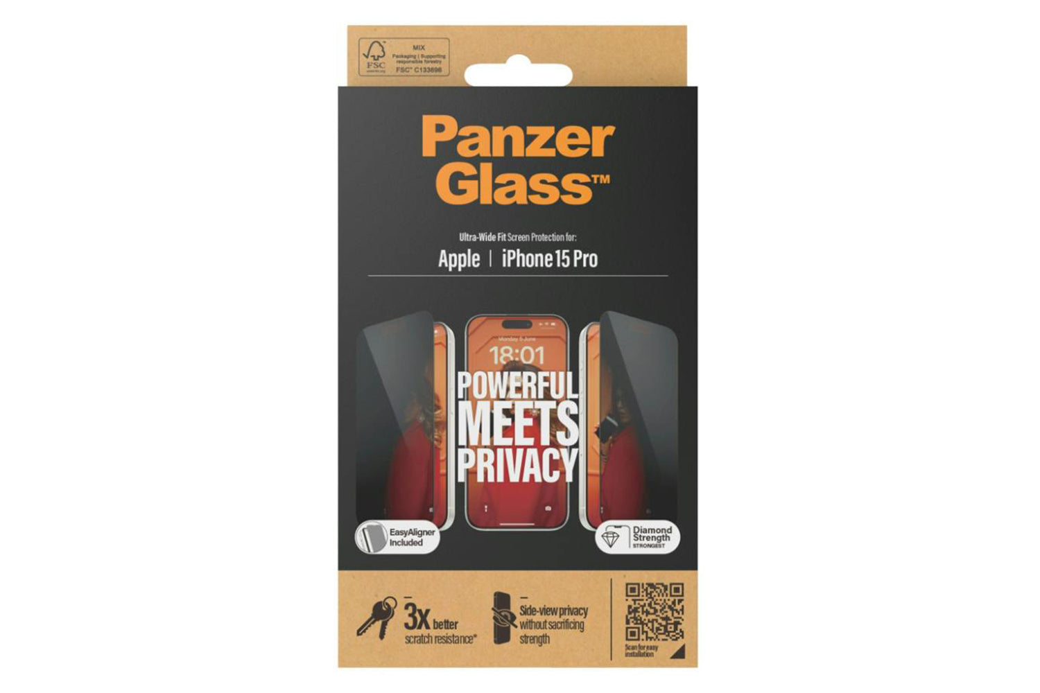 PanzerGlass iPhone 15 Pro Privacy Screen-3