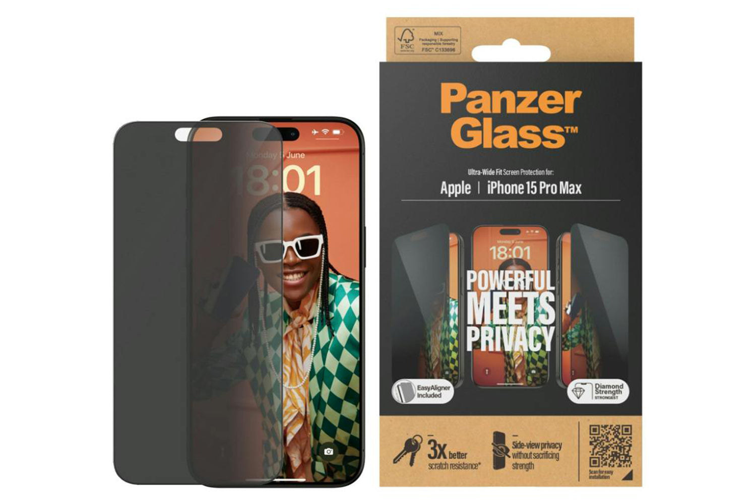 PanzerGlass iPhone 15 Pro Max Privacy Screen-2