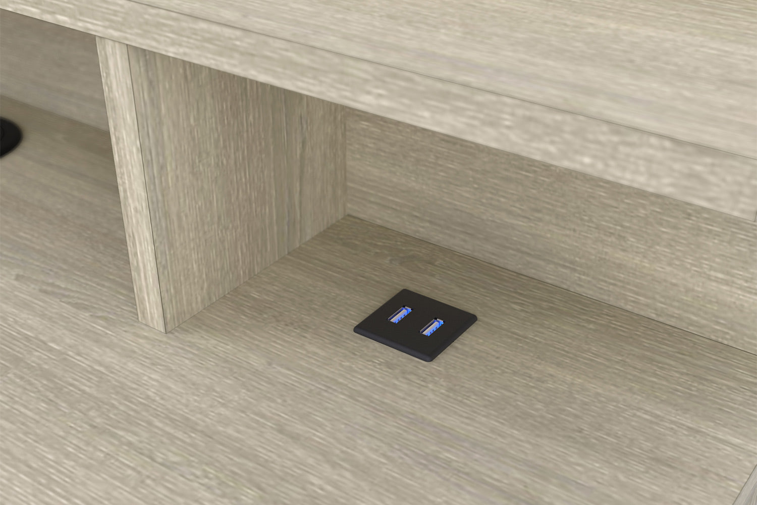 Blokty Malicia Desk | 1 Drawer | Oak Effect-6