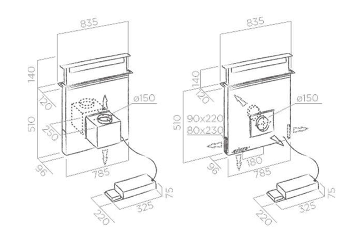 Elica 90cm Downdraft Hood | PANDORABLF-5