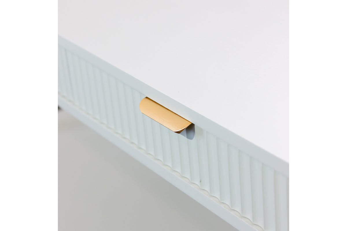 Parson Coffee Table | 2  Drawers | White-7
