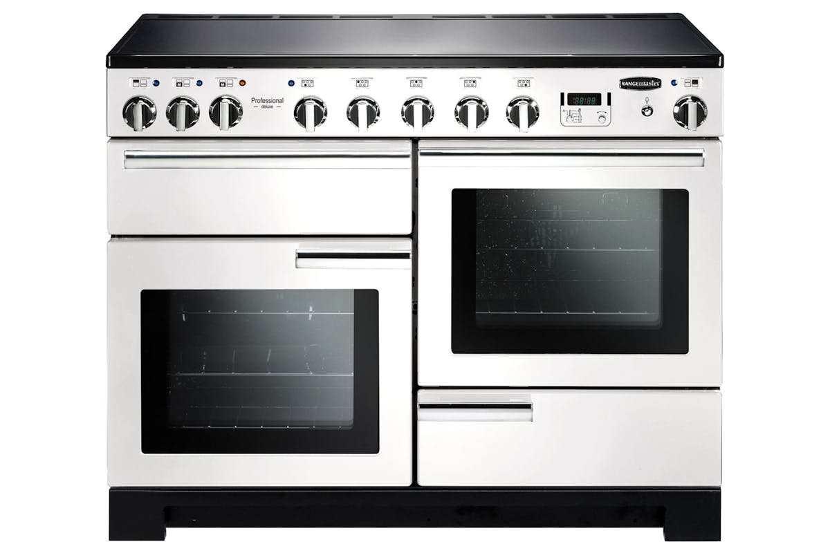 Rangemaster Professional Deluxe 110cm Electric Range Cooker | PDL110EIWH/C | White