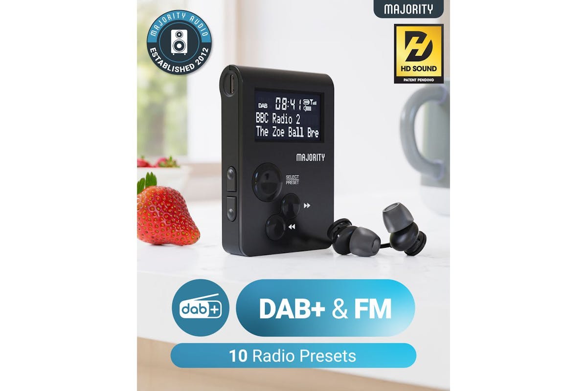 Majority Petersfield Go Pocket Dab/fm Portable Radio-2