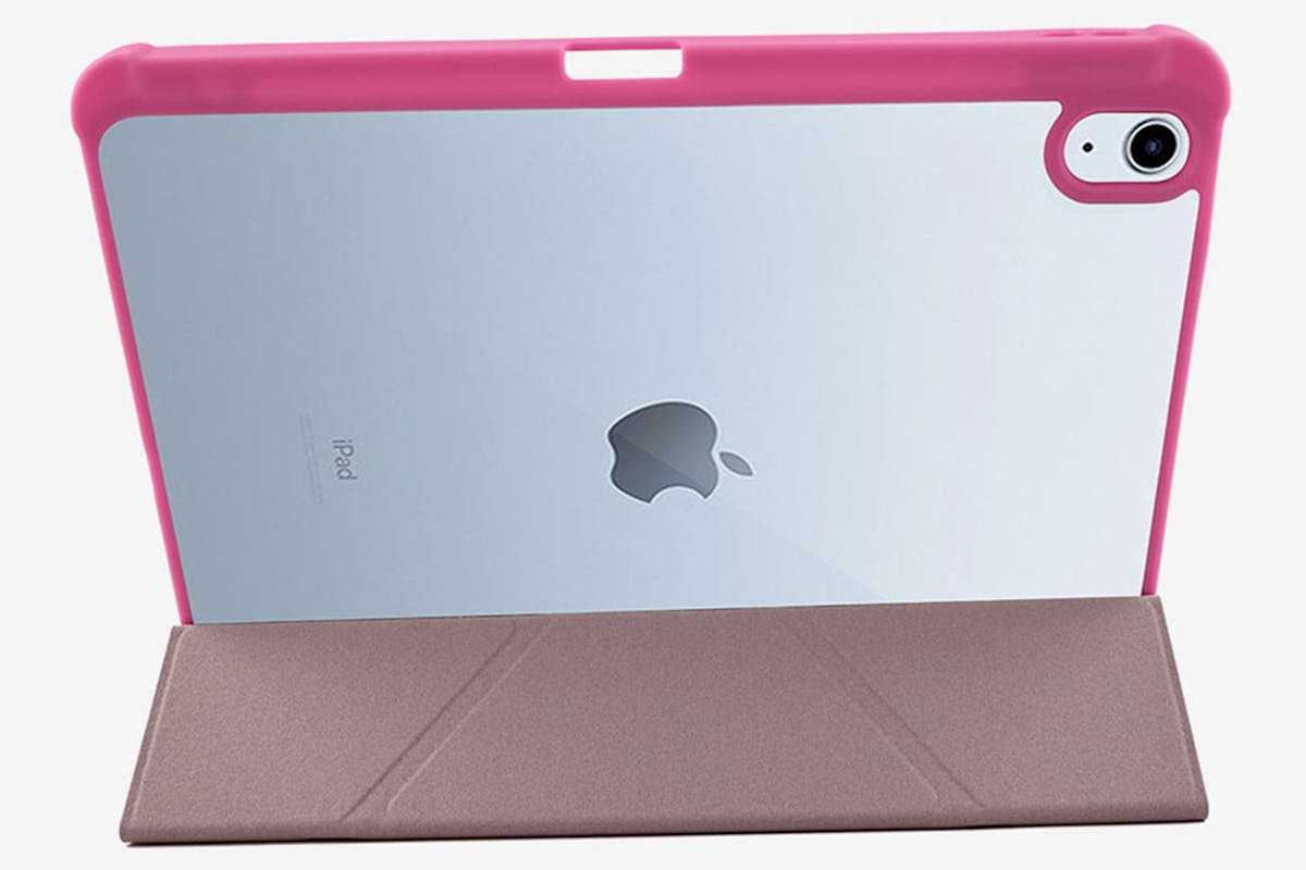 Pomologic iPad Air 11 BookFold Clear + Pencil Holder (A16) | Pink-4
