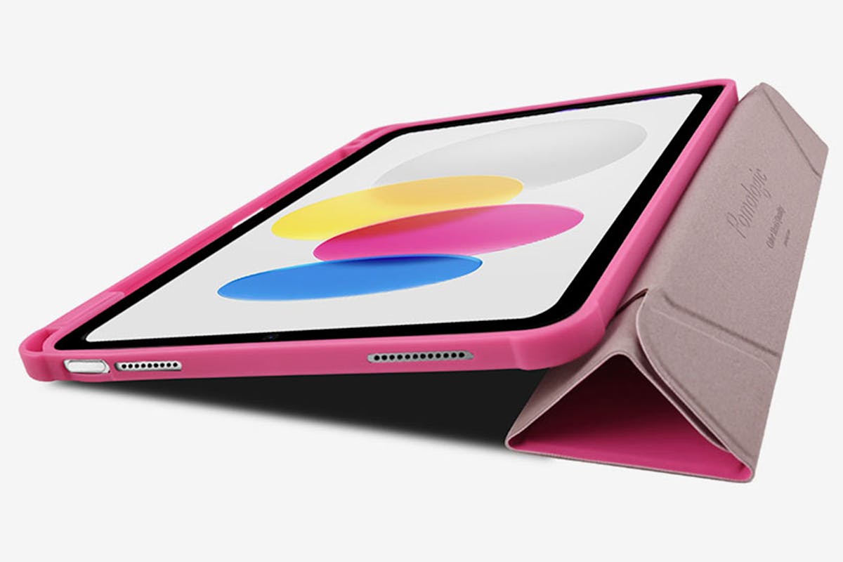 Pomologic iPad Air 11 BookFold Clear + Pencil Holder (A16) | Pink-8