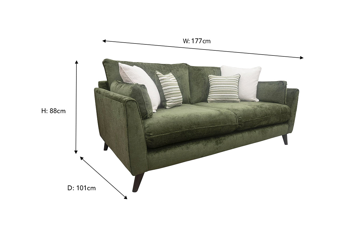 Petra 2 Seater Sofa | Fabric | Padua-2