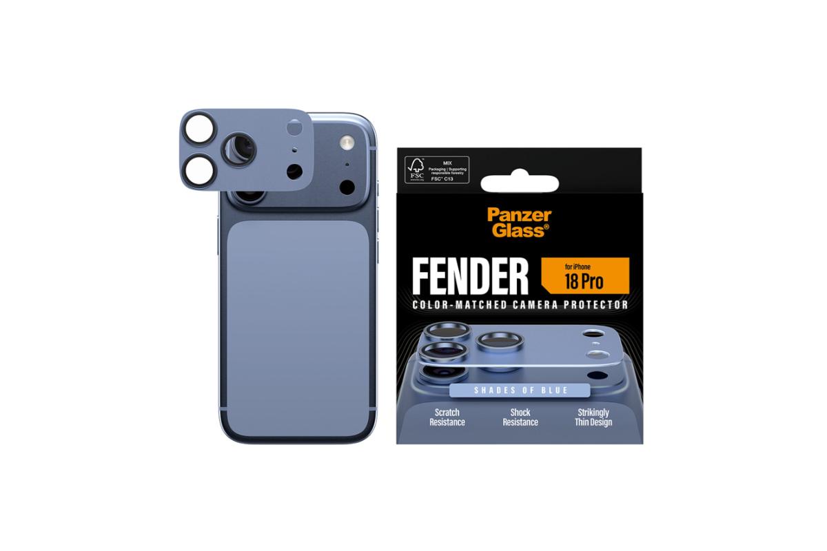 PanzerGlass iPhone 18 Pro Fender Camera Protector | Shades of Blue-3