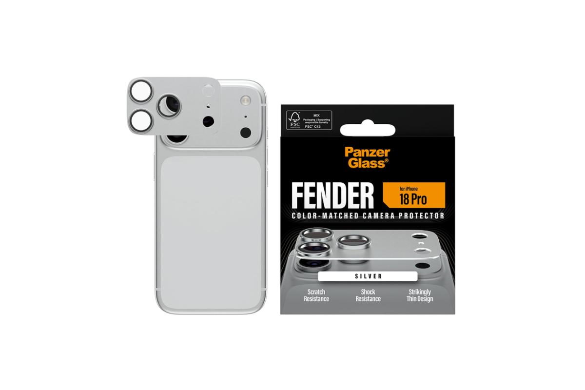 PanzerGlass iPhone 18 Pro Fender Camera Protector | Silver-5