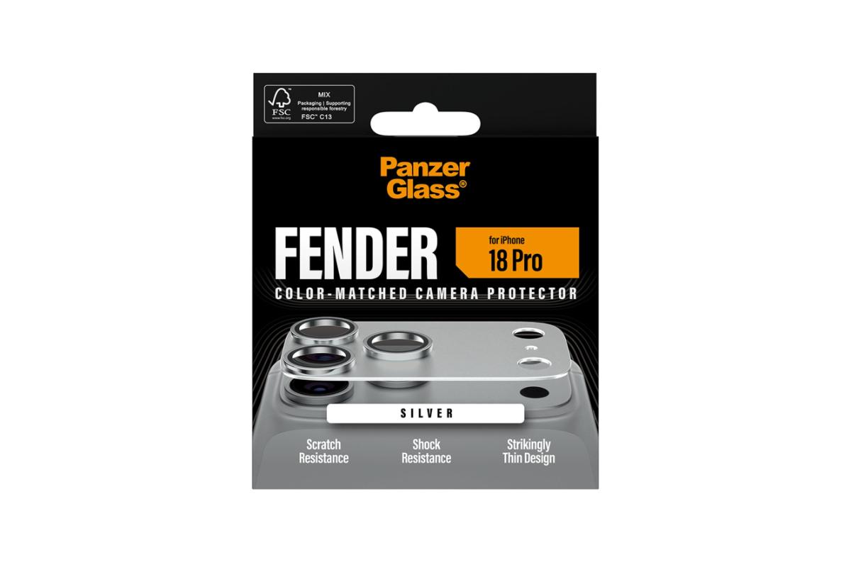 PanzerGlass iPhone 18 Pro Fender Camera Protector | Silver-6