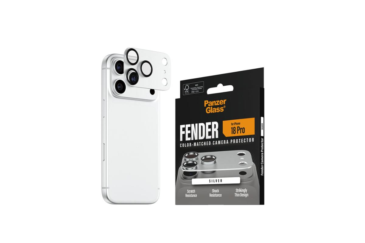 PanzerGlass iPhone 18 Pro Fender Camera Protector | Silver-4