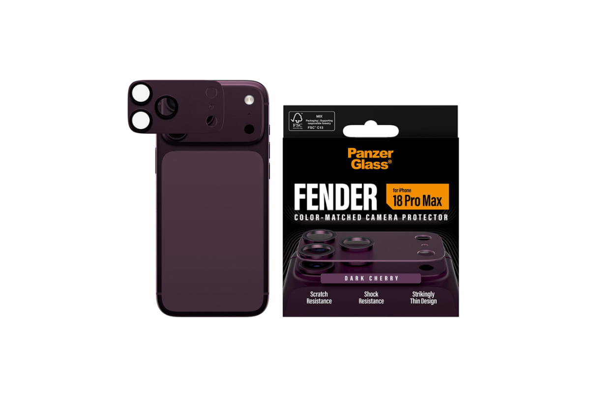 PanzerGlass iPhone 18 Pro Max Fender Camera Protector | Dark Cherry-3