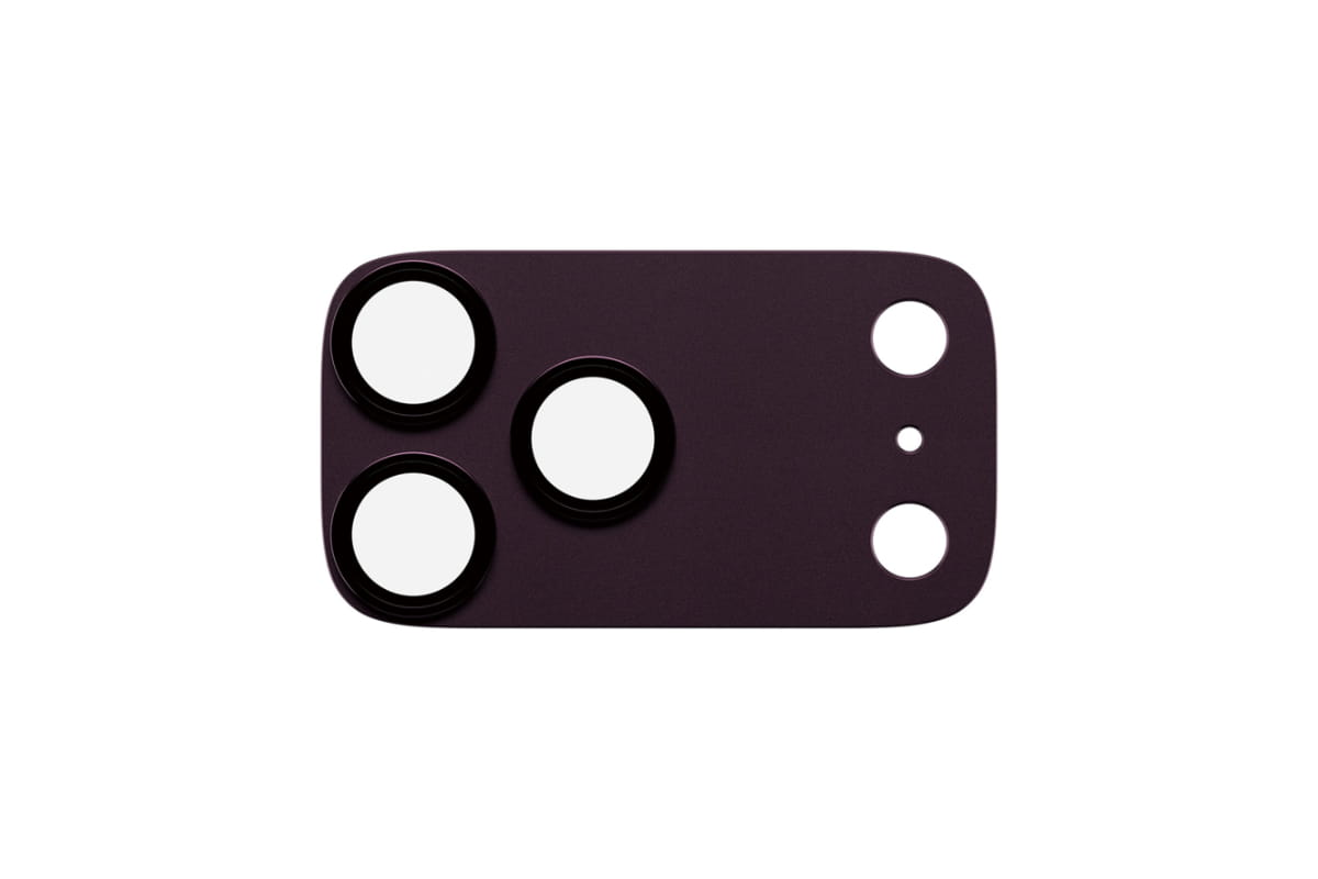PanzerGlass iPhone 18 Pro Max Fender Camera Protector | Dark Cherry