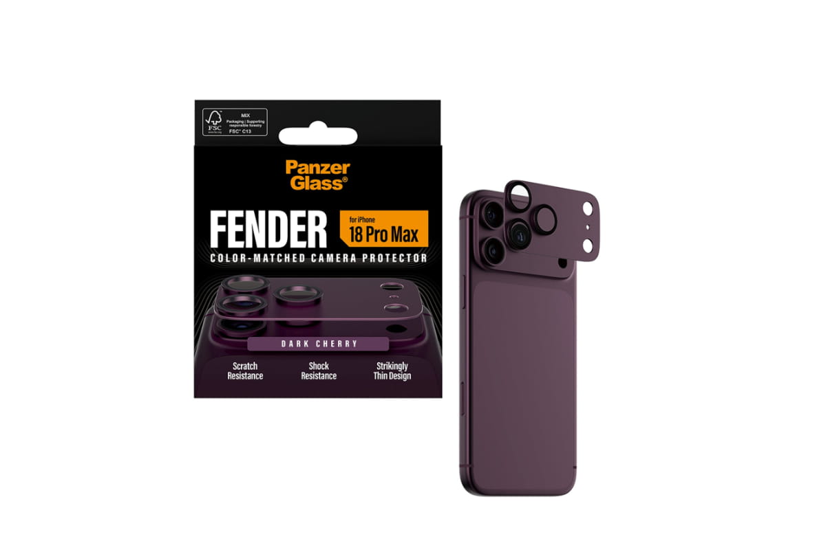 PanzerGlass iPhone 18 Pro Max Fender Camera Protector | Dark Cherry-5