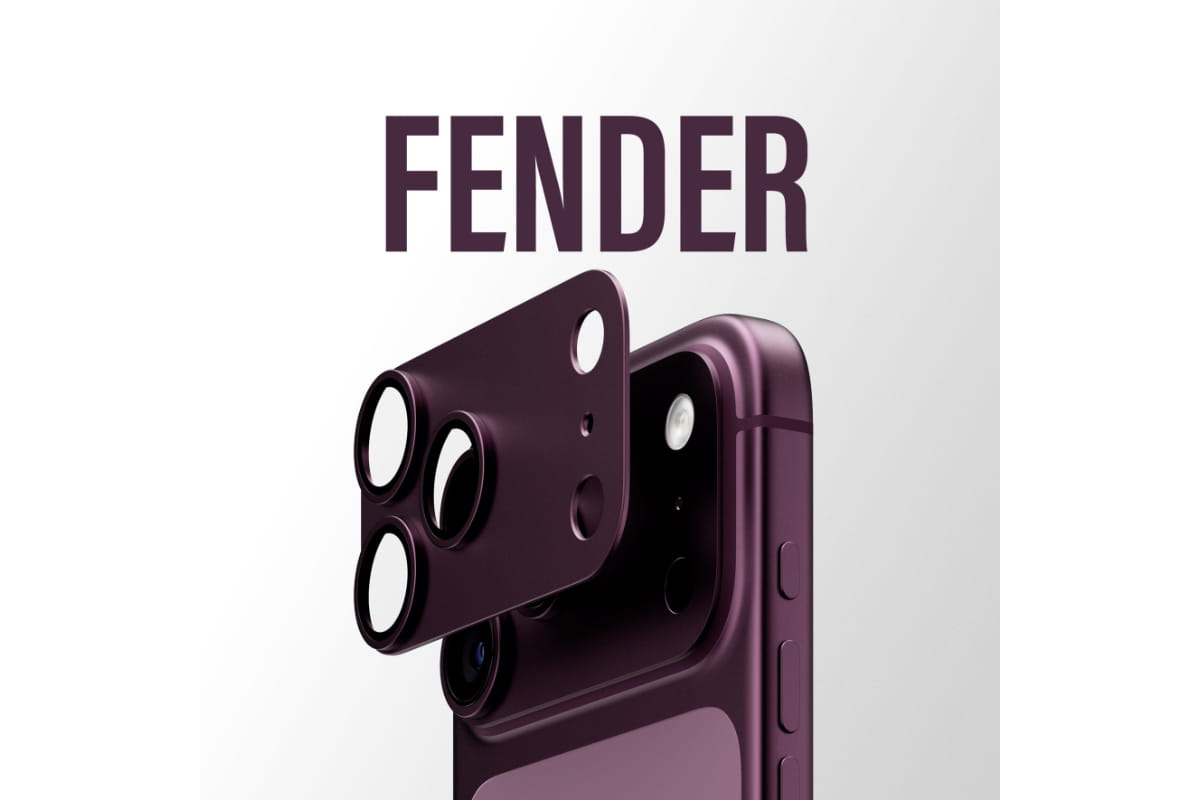 PanzerGlass iPhone 18 Pro Max Fender Camera Protector | Dark Cherry-7