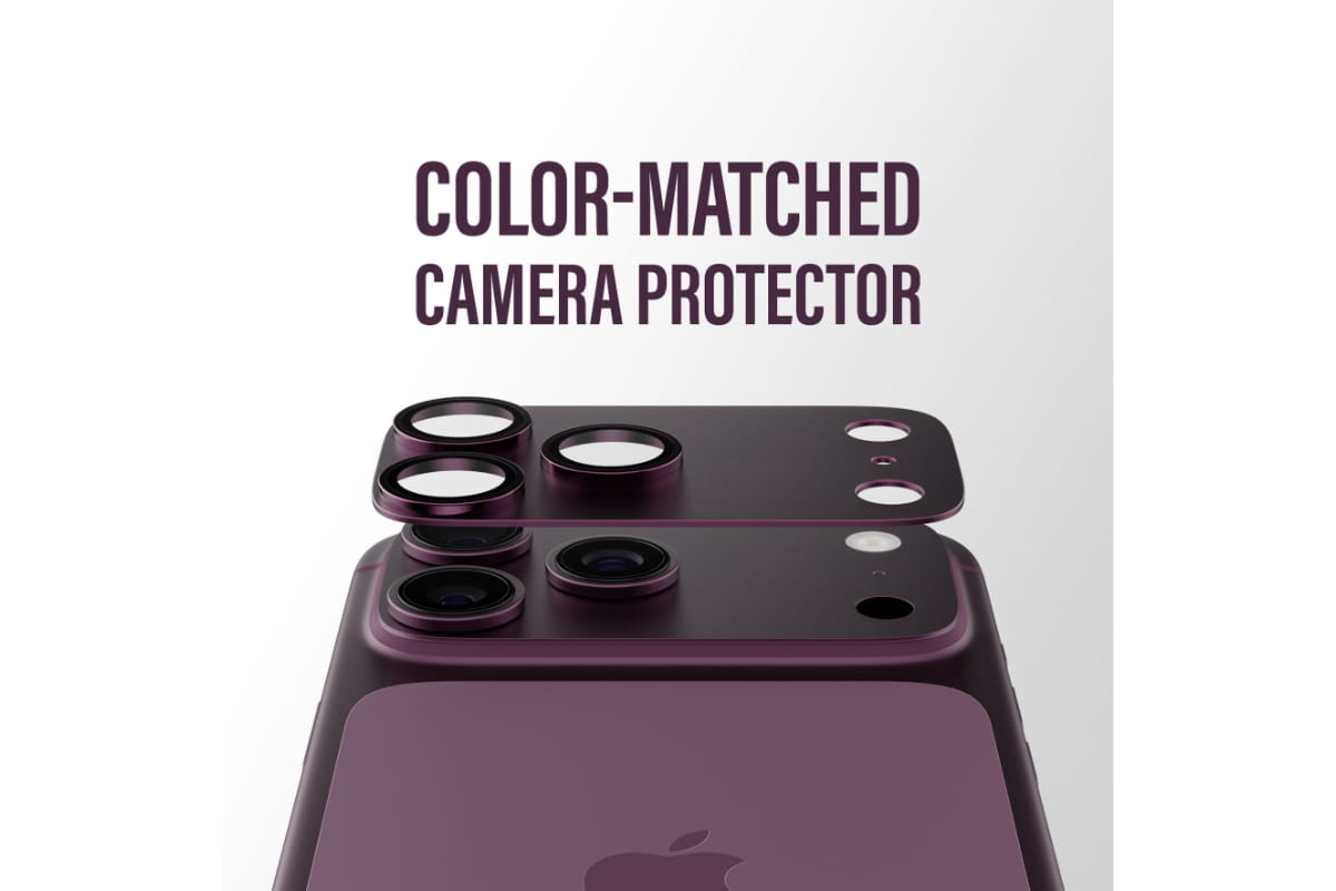 PanzerGlass iPhone 18 Pro Max Fender Camera Protector | Dark Cherry-8