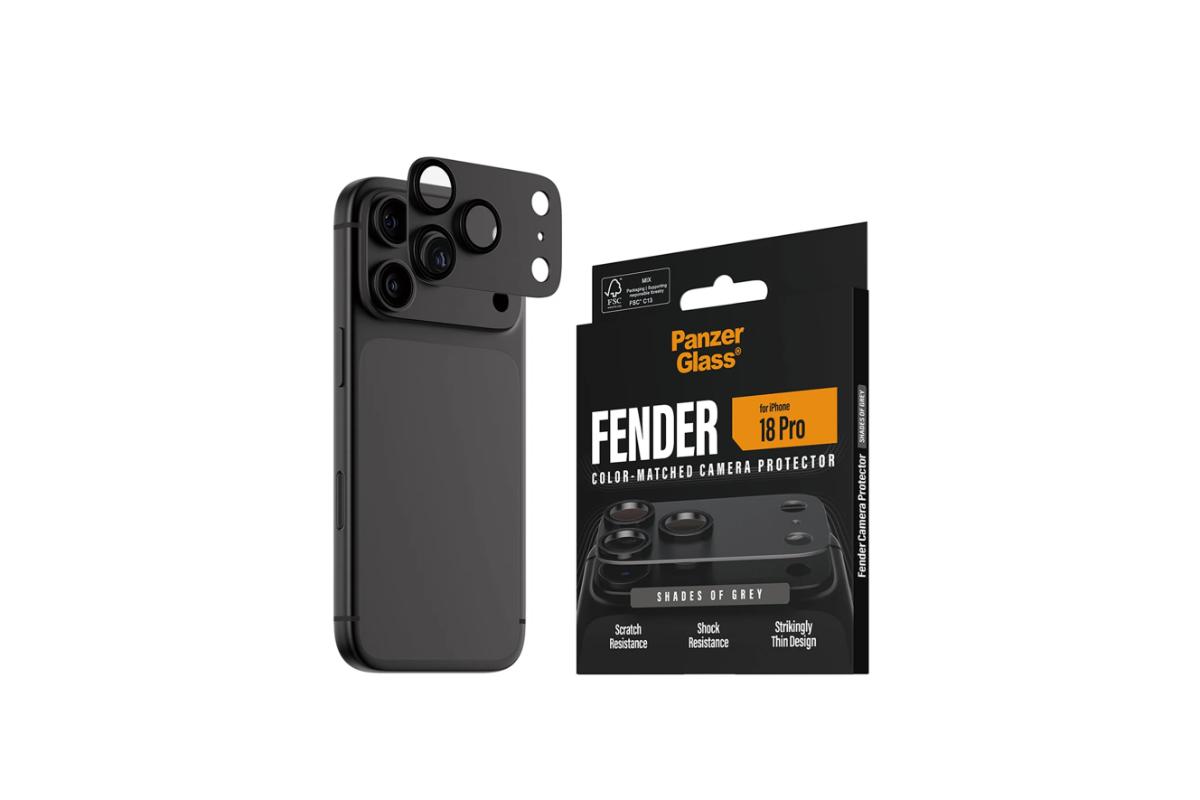 PanzerGlass iPhone 18 Pro Fender Camera Protector | Shades of Grey-3