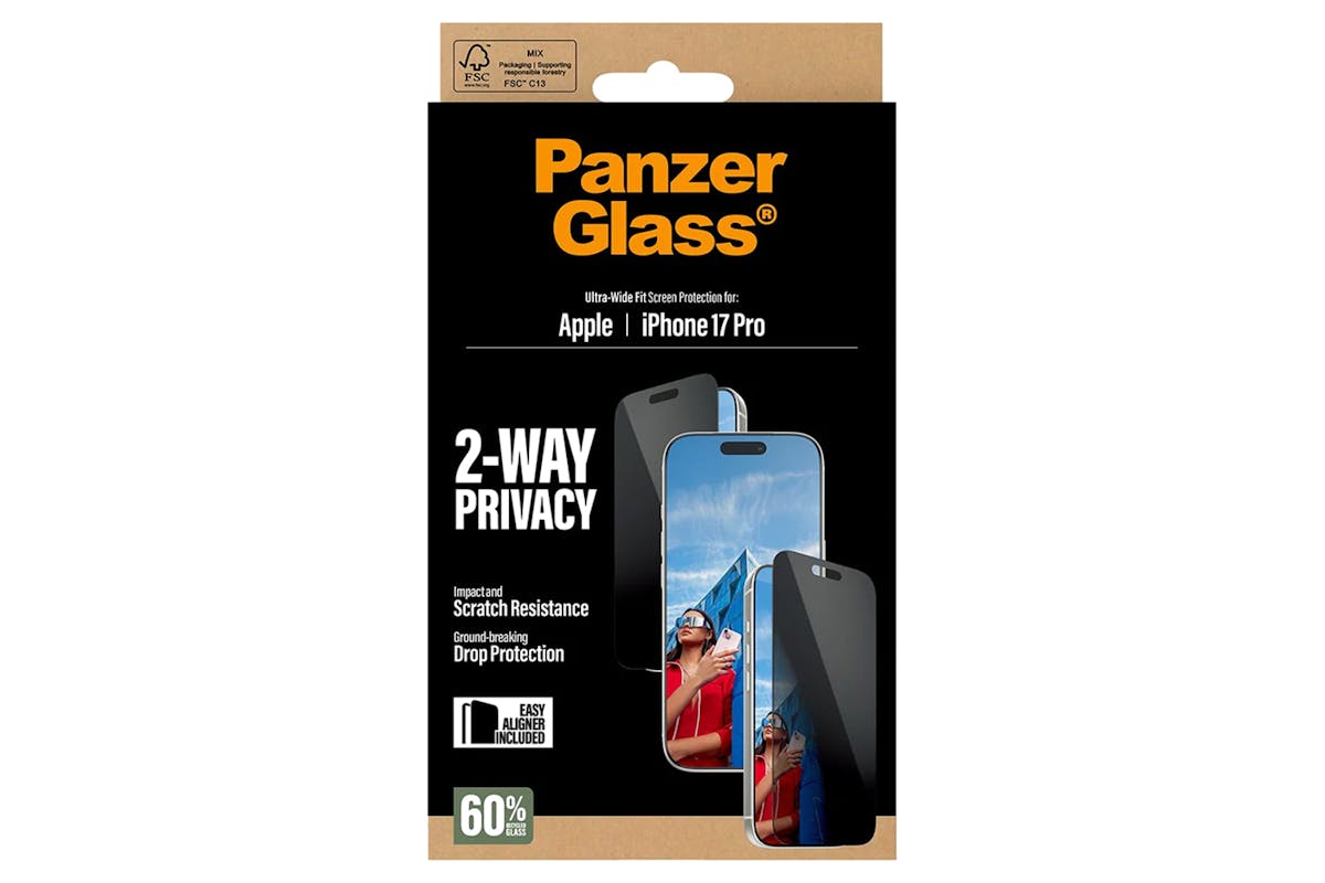 PanzerGlass iPhone 17 Pro Ultra-Wide Fit 2 Way Privacy Screen Protector-3