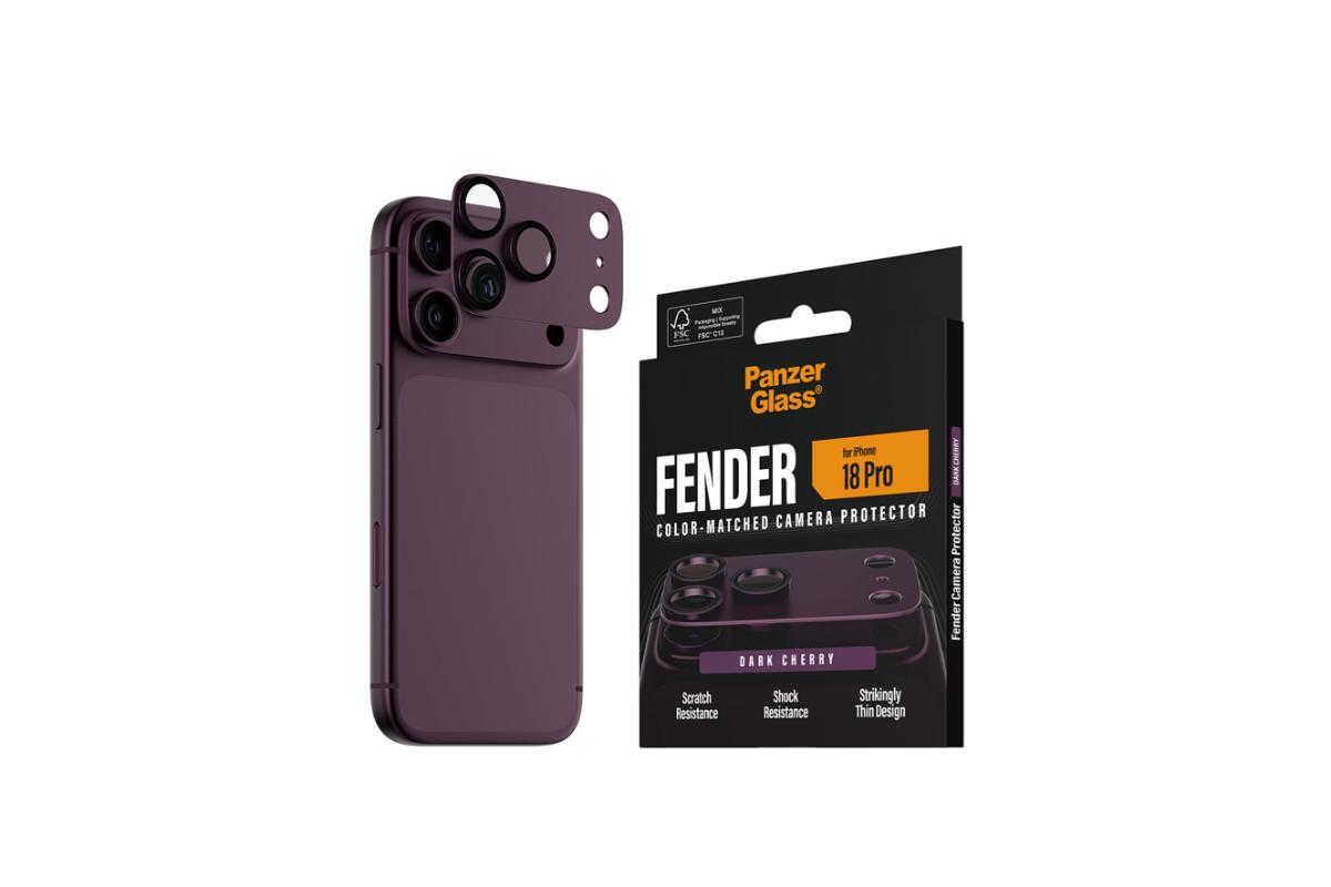 PanzerGlass iPhone 18 Pro Fender Camera Protector | Dark Cherry-4