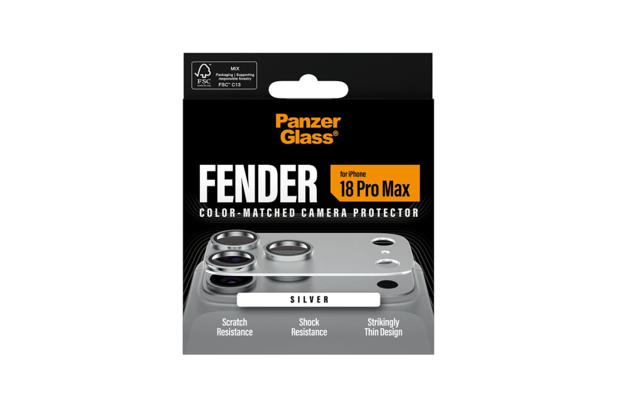 PanzerGlass iPhone 18 Pro Max Fender Camera Protector | Silver-4