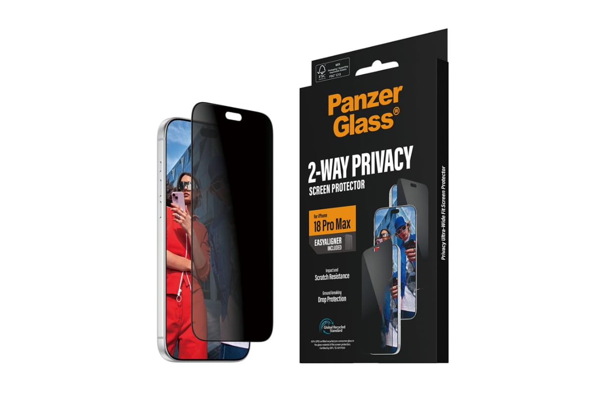 PanzerGlass iPhone 18 Pro Max 2-Way Privacy Ultra-Wide Fit Screen Protector with EasyAligner-7