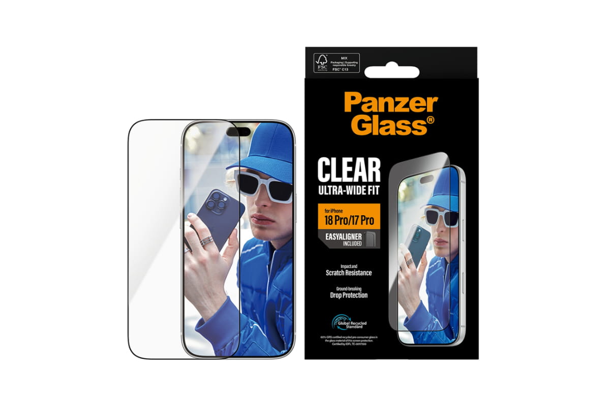 PanzerGlass iPhone 18 Pro/17 Pro Ultra-Wide Fit Screen Protector with EasyAligner-2