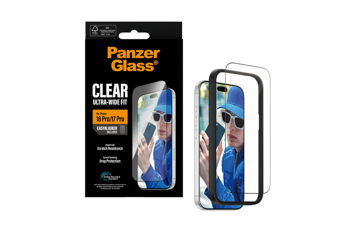 PanzerGlass iPhone 18 Pro/17 Pro Ultra-Wide Fit Screen Protector with EasyAligner-5