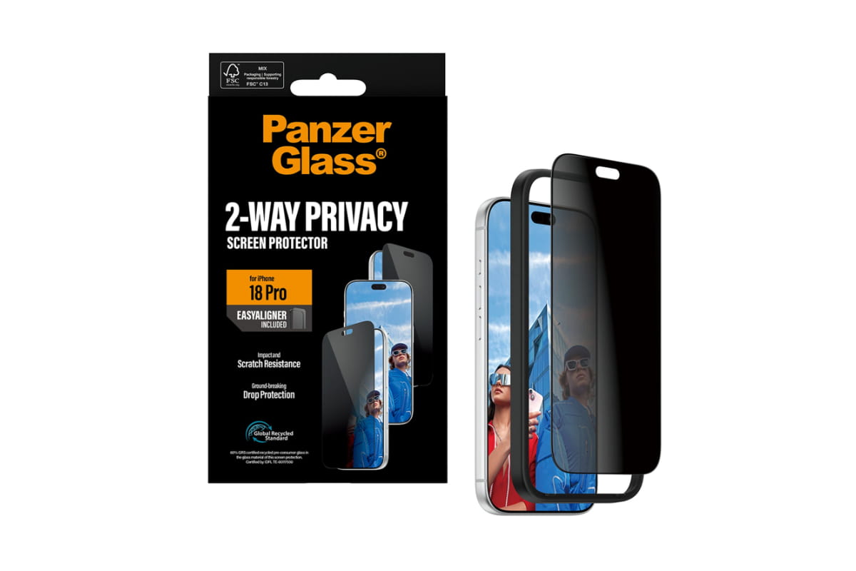 PanzerGlass iPhone 18 Pro 2-Way Privacy Ultra-Wide Fit Screen Protector with EasyAligner-6