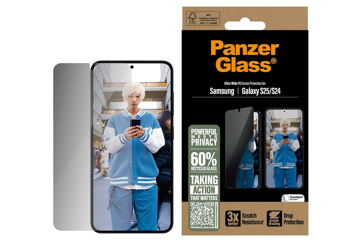 PanzerGlass Ultra-Wide Fit Privacy Screen Protector for Samsung Galaxy S25-2