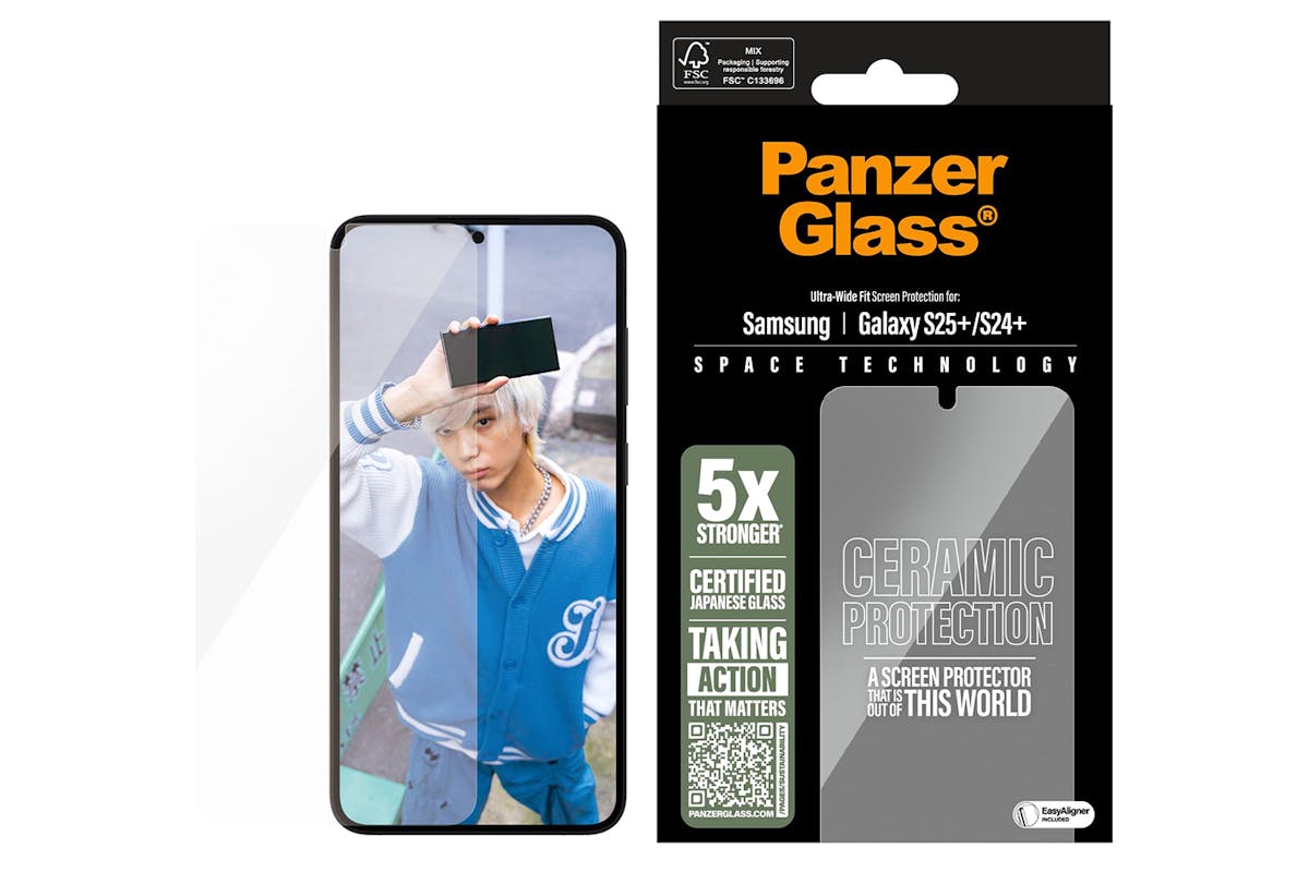 PanzerGlass Samsung Galaxy S25 Plus and S24 Plus Ultra-Wide Fit Screen Protector-2