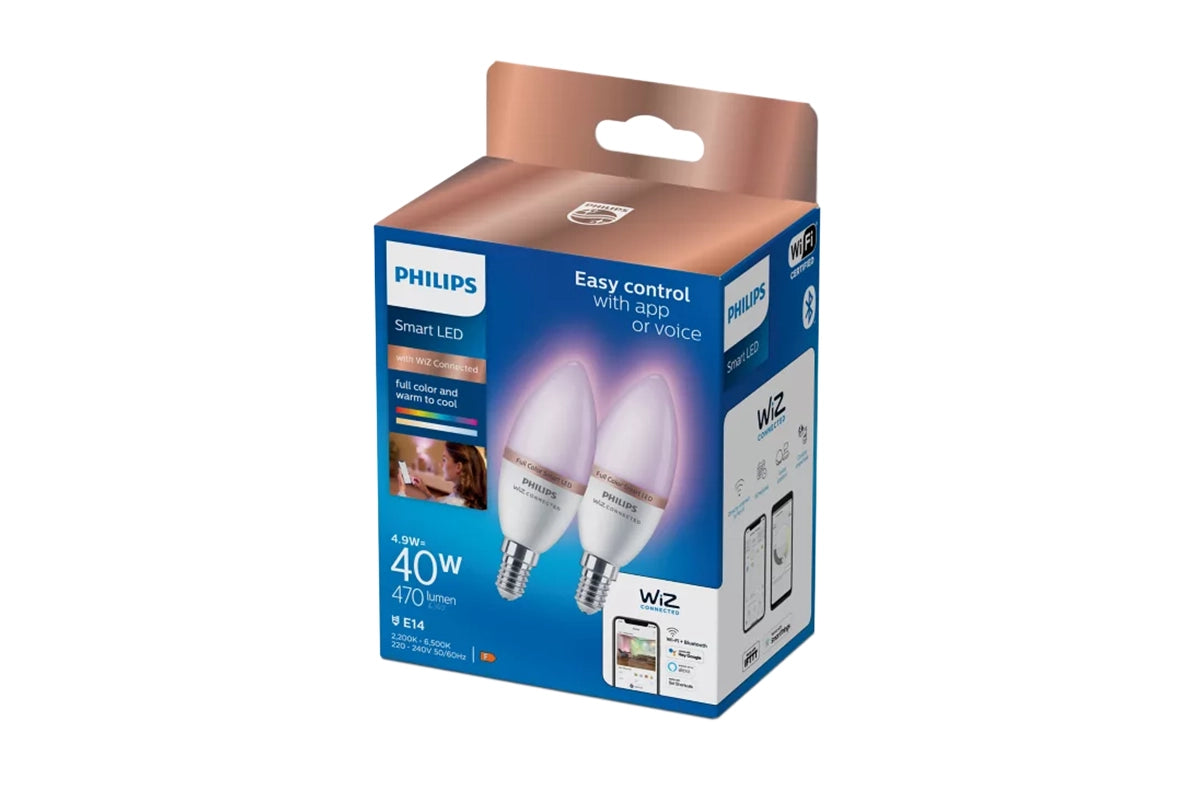 Philips Smart LED RGB C37 Bulb | Pack of 2-2