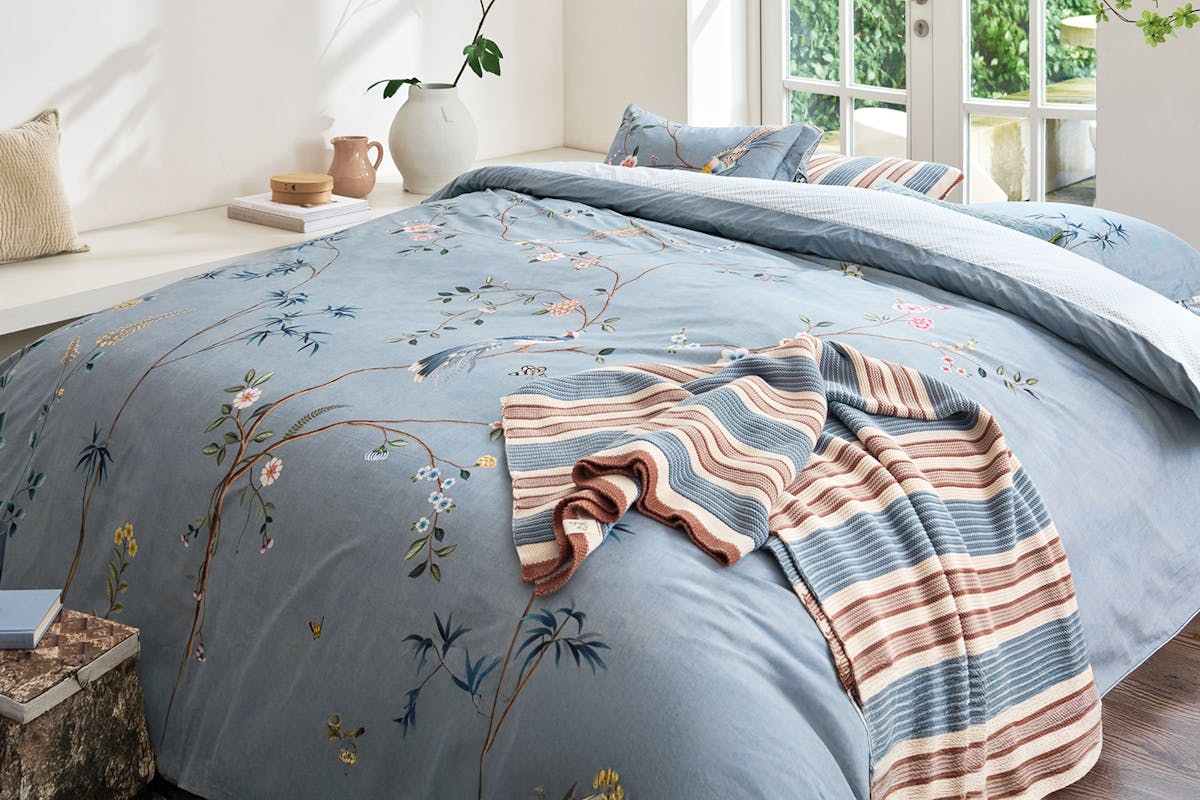 Pip Studio | Bamboo Blossom Duvet Cover Set | Multicolour | Super King