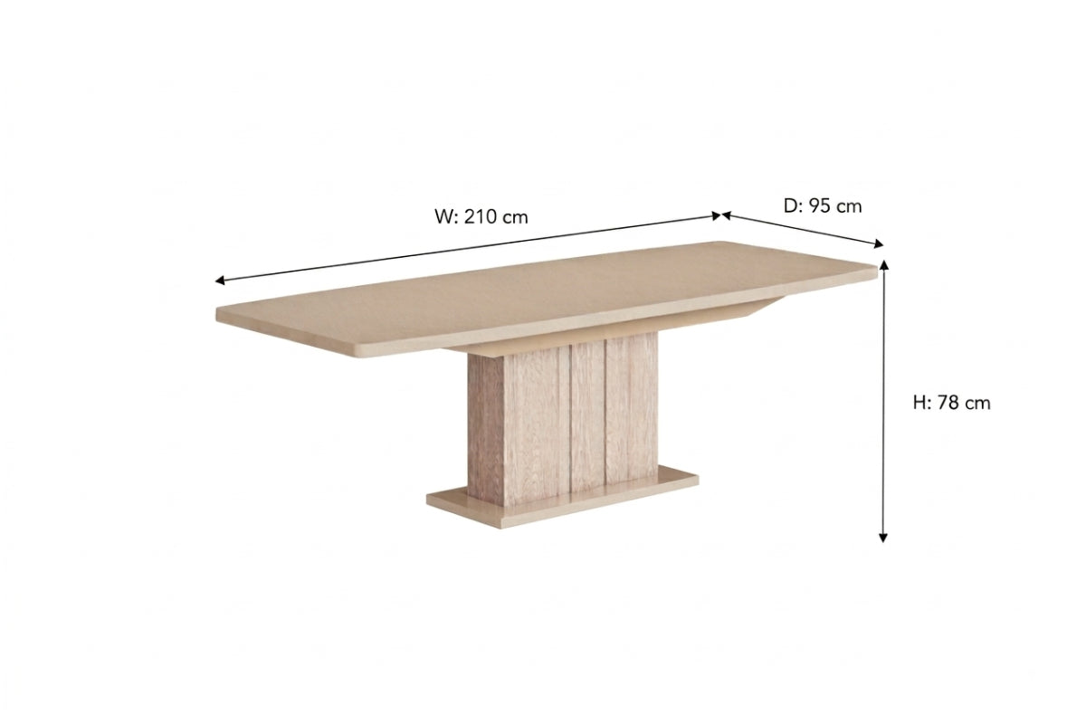 Ellen Extending Dining Table | 160 - 210 cm | Natural-3
