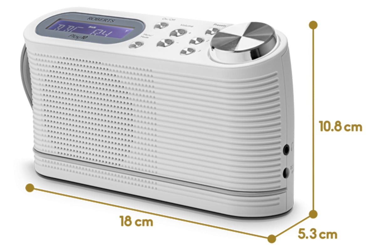 Roberts Portable FM Radio | White-5