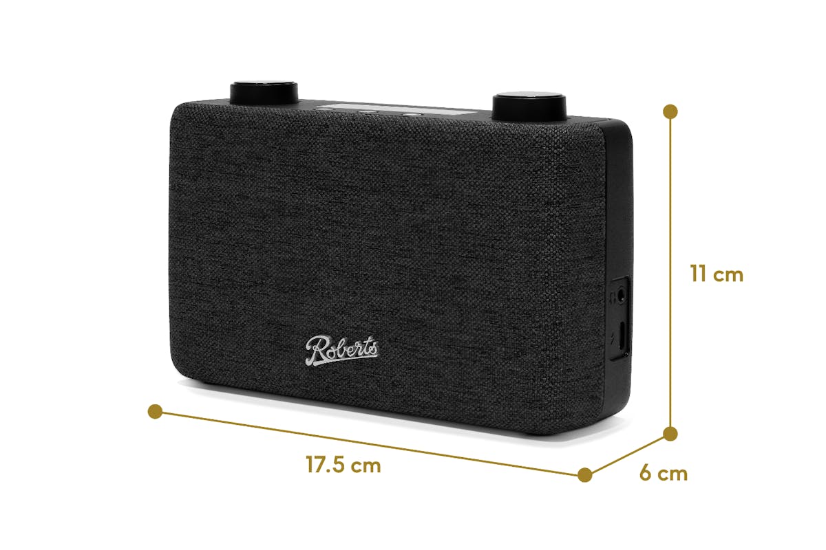Roberts Digital Portable FM Radio | Black-5