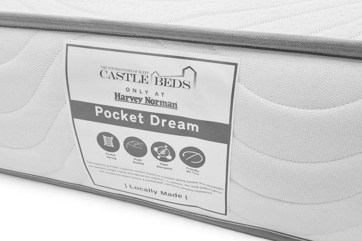Castlebeds | Pocket Dream Mattress | Single | 3ft-4
