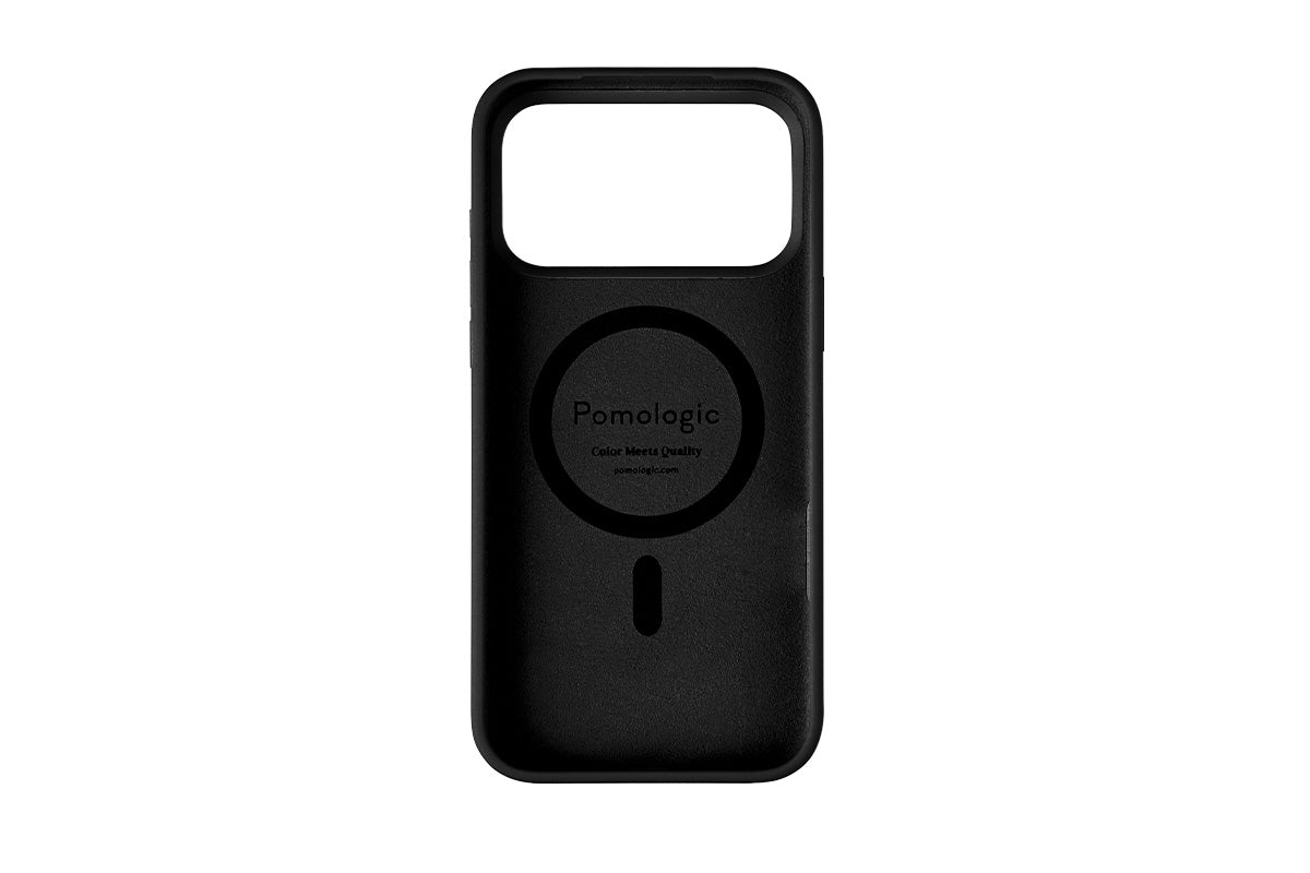 Pomologic iPhone 18 Pro Silicone CoverCase with MagSafe | Black