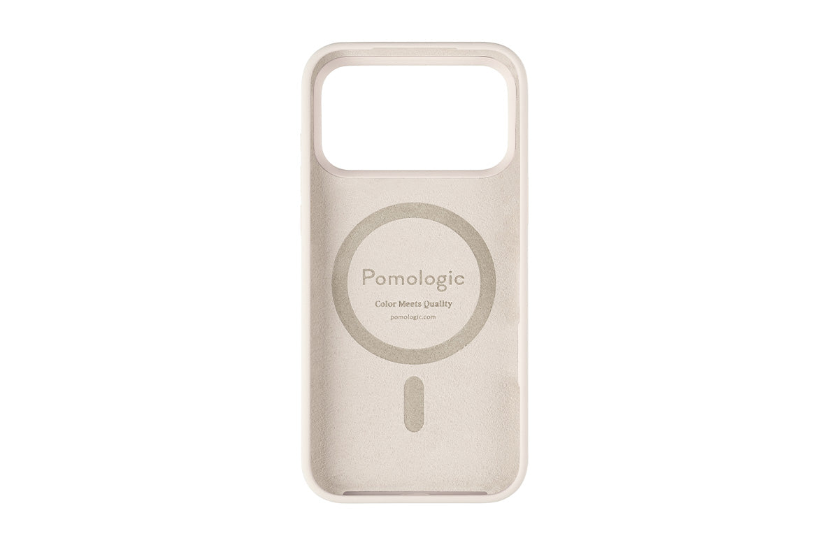 Pomologic iPhone 18 Pro Silicone CoverCase with MagSafe | Ivory