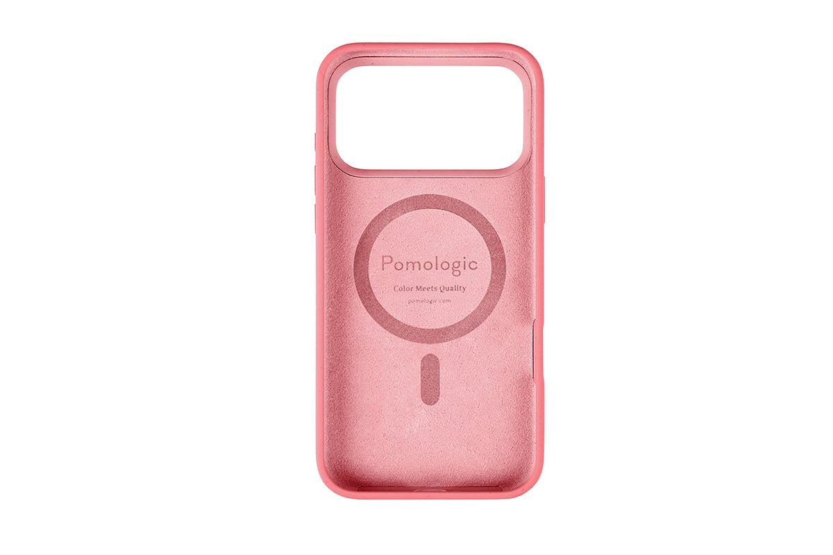 Pomologic iPhone 18 Pro Silicone CoverCase with MagSafe | Pink
