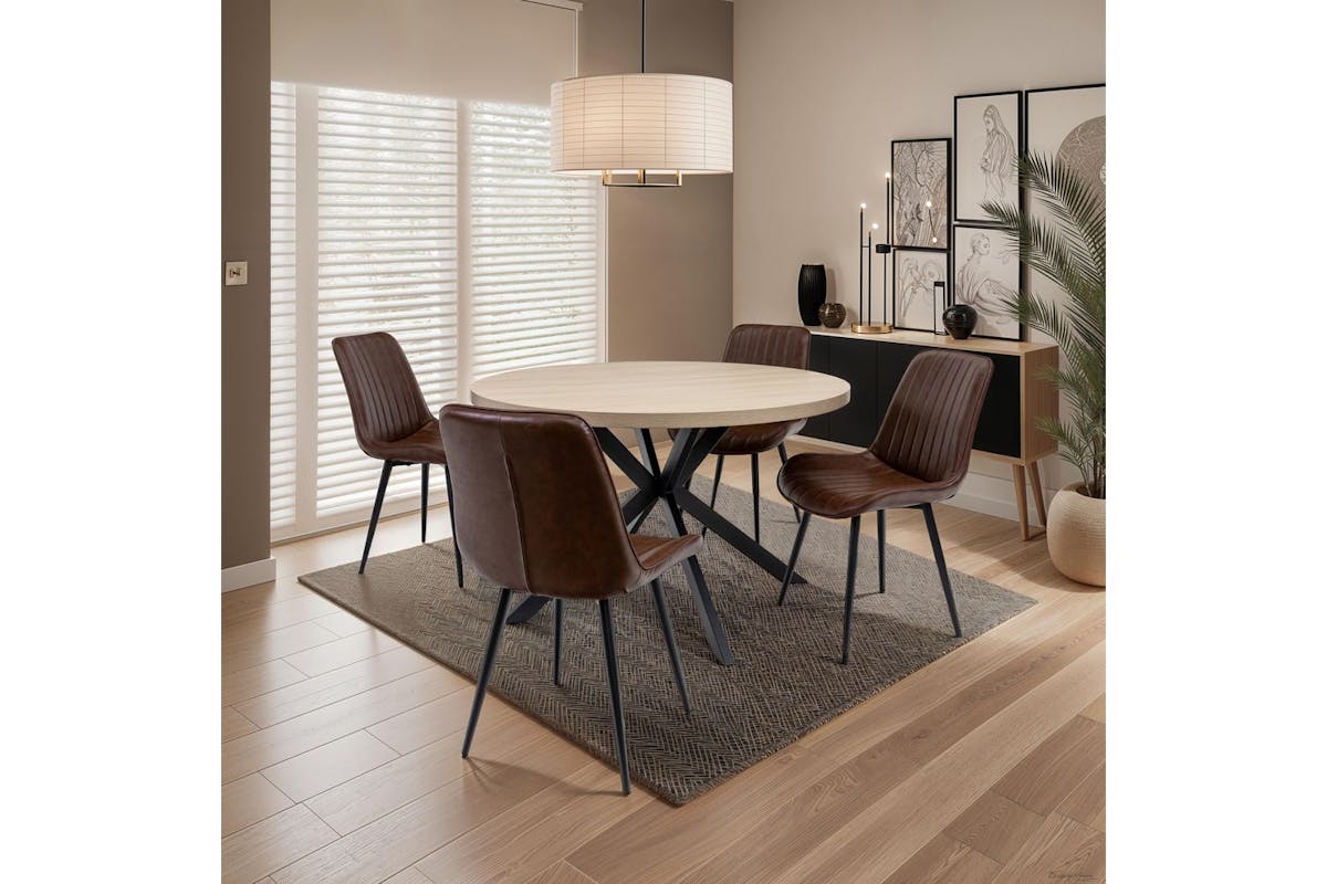 Pomona Dining Chairs | Brown | Set of 2-2
