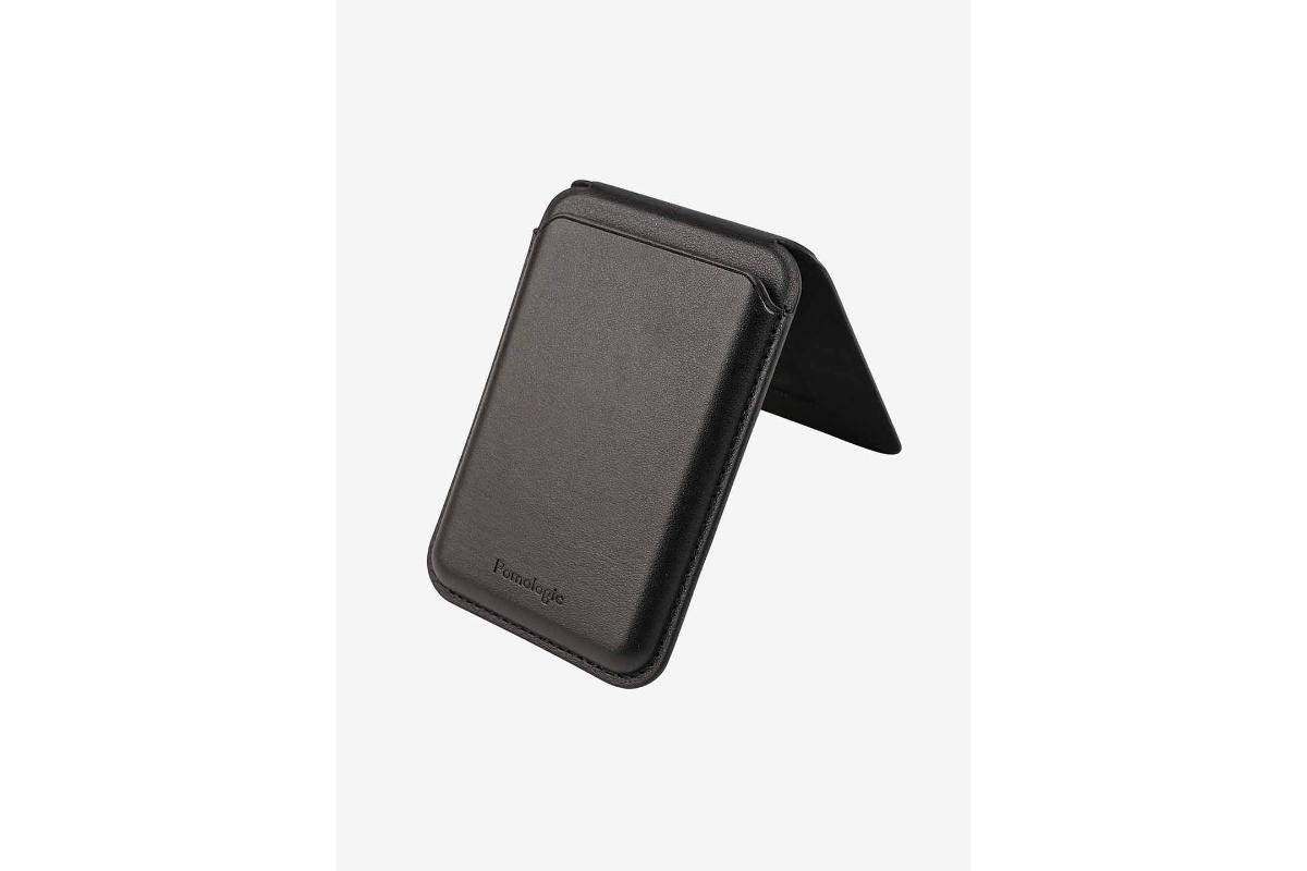 Pomologic MagSafe Card Wallet Stand | Black-3