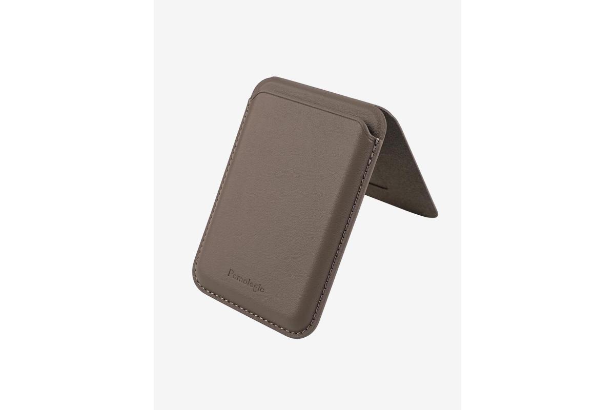 Pomologic MagSafe Card Wallet Stand | Taupe-4