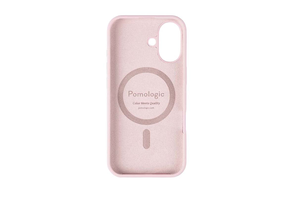 Pomologic iPhone 17 Silicone CoverCase with MagSafe | Light Pink-3