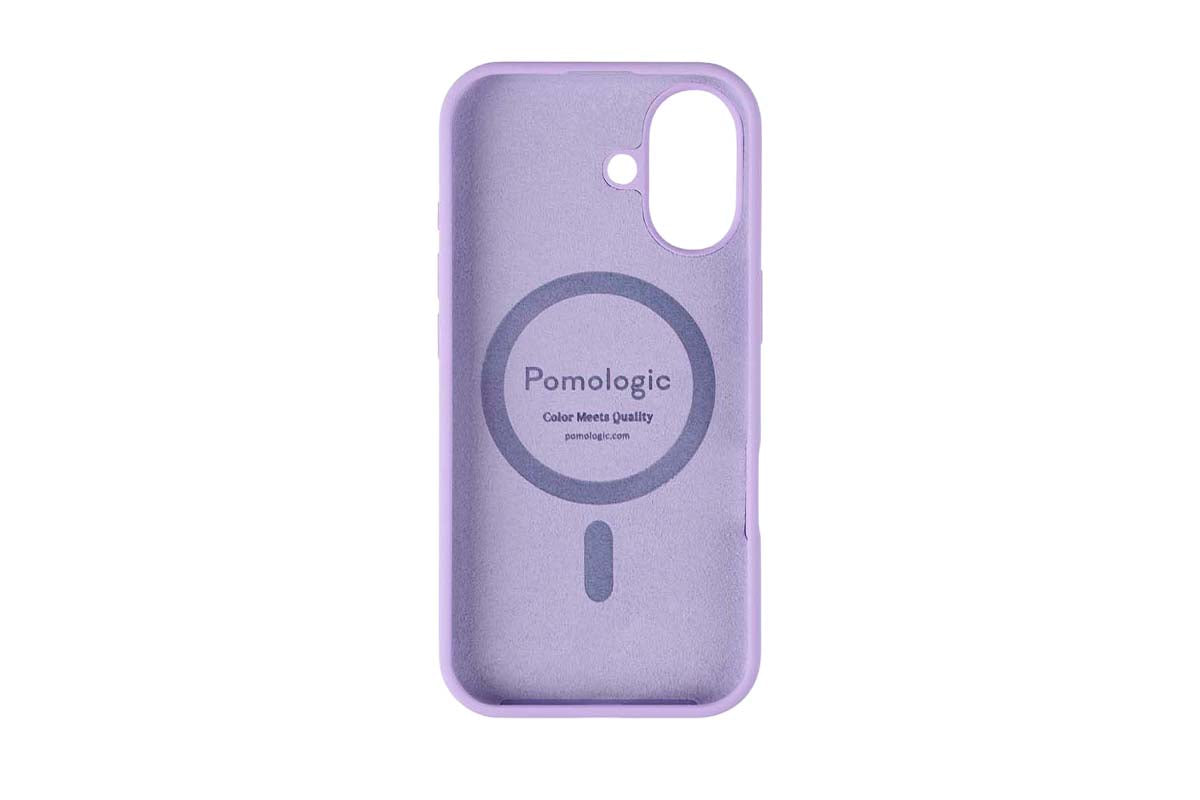 Pomologic iPhone 17 Silicone CoverCase with MagSafe | Light Purple-3