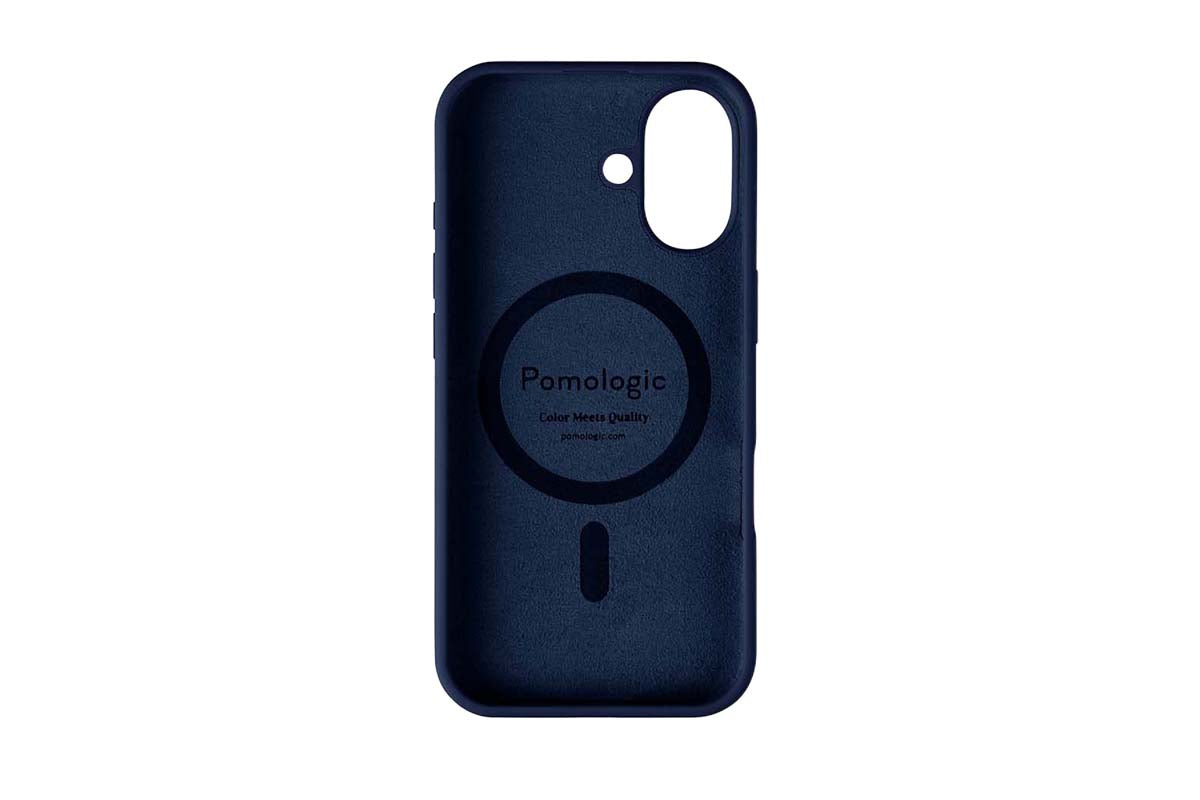 Pomologic iPhone 17 Silicone CoverCase with MagSafe | Navy-3
