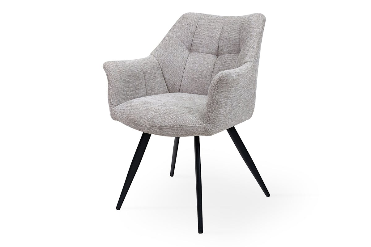 Jessie Dining Chair | Fabric | Light Grey-2