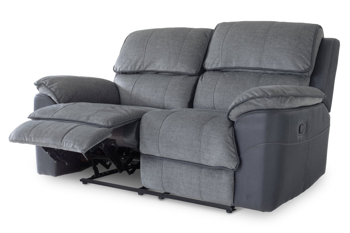 Potts 2 Seater Sofa | Manual Recliner | Grey-4