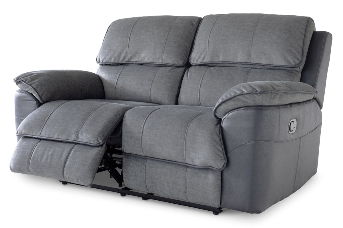 Potts 2 Seater Sofa | Manual Recliner | Grey-5