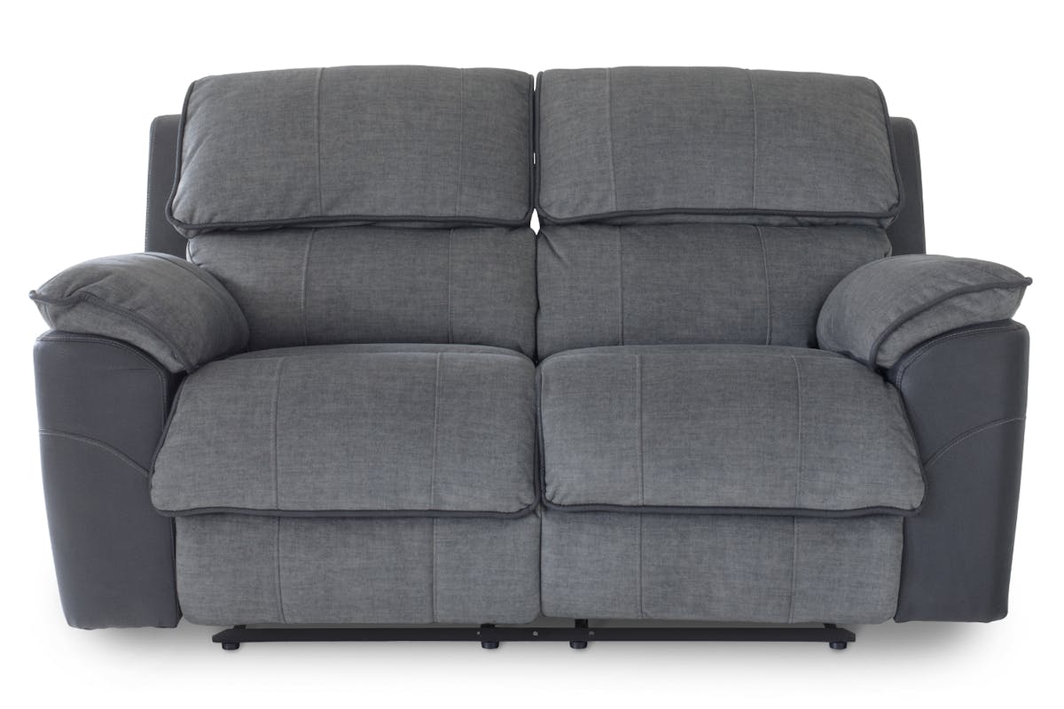 Potts 2 Seater Sofa | Manual Recliner | Grey